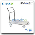 Melhor preço! Trolley de hospital em aço inoxidável T426